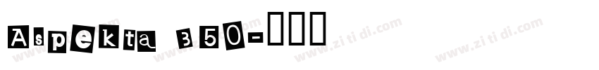 Aspekta 350字体转换